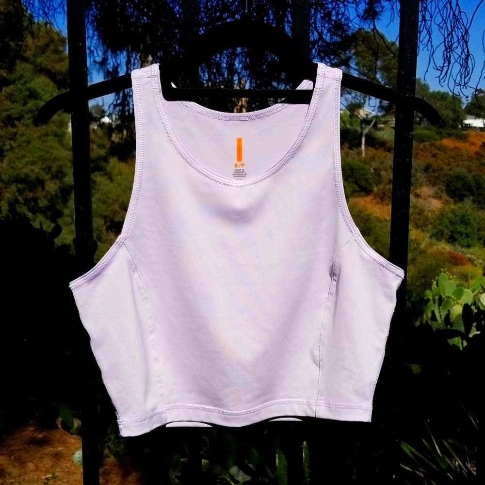 Lavendar Lucy cropped tank